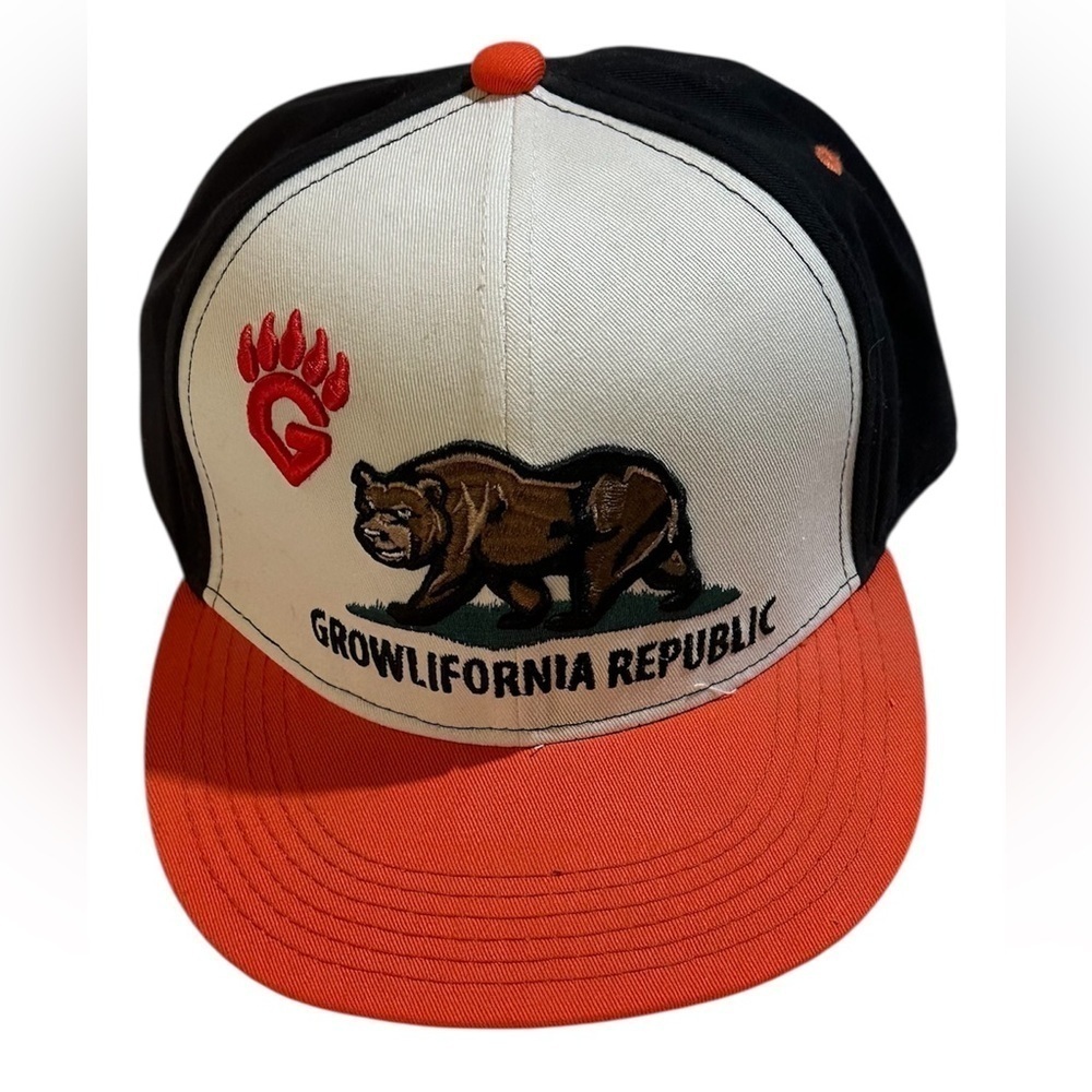 Black Orange & white MELONWEAR Baseball Cap